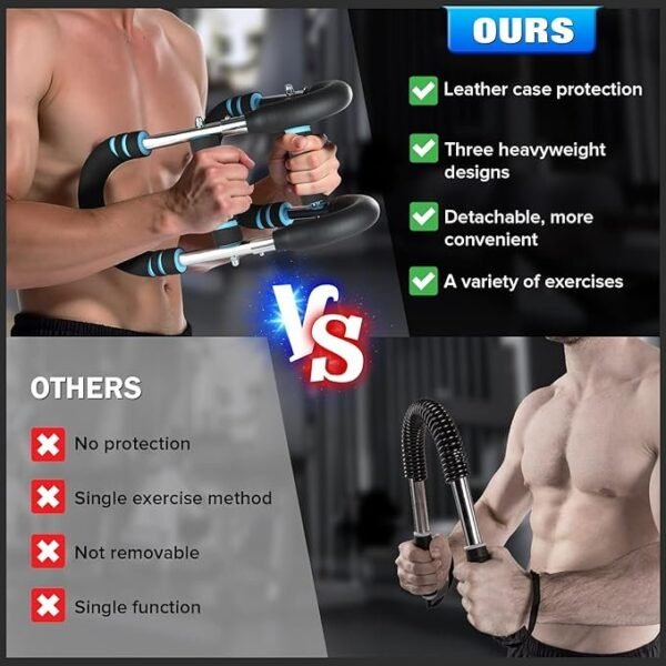 Adjustable Chest & Arm Twister Trainer (65–110lb) – Home Fitness Equipment