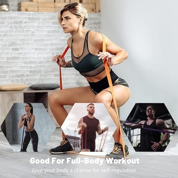 Resistance Bands Set – Pull Up Assist & Workout Bands for Fitness & Physical Therapy
