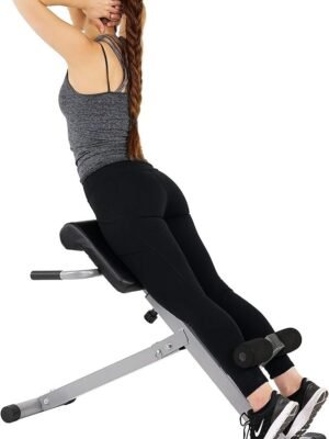 Foldable Hyperextension Roman Chair - Adjustable Sit-Up Bench for Glutes & Abs