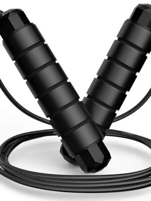 Adjustable Speed Jump Rope - Tangle-Free Cable for Fitness & Home Exercise