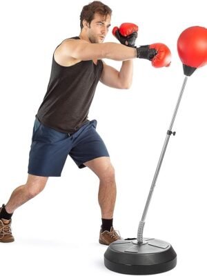 Adjustable Punching Bag with Stand – Boxing Trainer for Teens & Adults